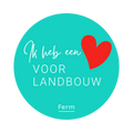Laptopstickers 'hart voor landbouw' - set van 5