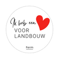 Autostickers 'hart voor landbouw' - set van 5