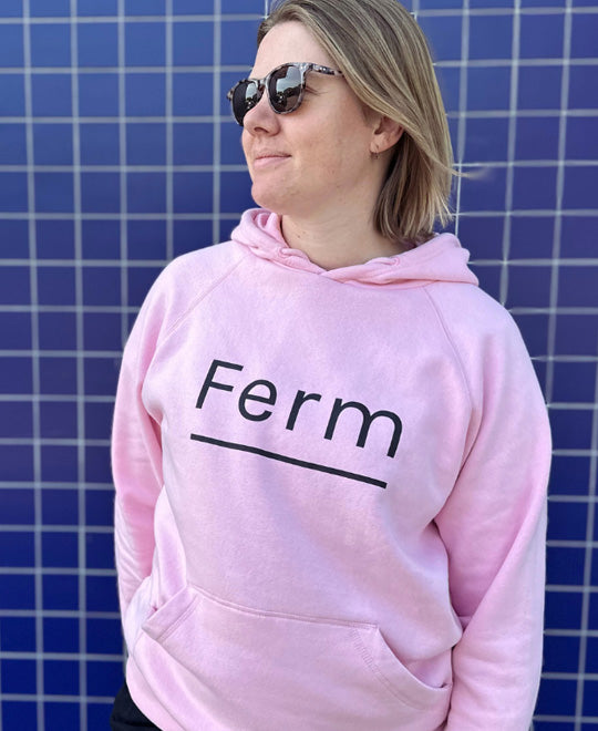 Roze hoodie van Ferm